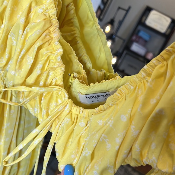 House of CB ‘Henrietta’ Lemon Floral Shirred Bralette Top NWOT - Picture 8 of 8